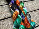 “Halloween Whirlwind" Mini Skein