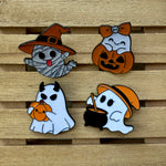 4 Ghost Enamel Pins