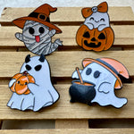 4 Ghost Enamel Pins